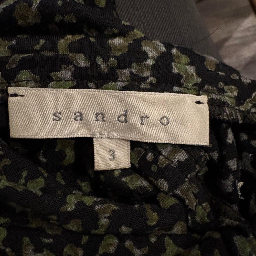 Sandro lightweight tank‎ green/black size 3/Large - Picture 6 of 6